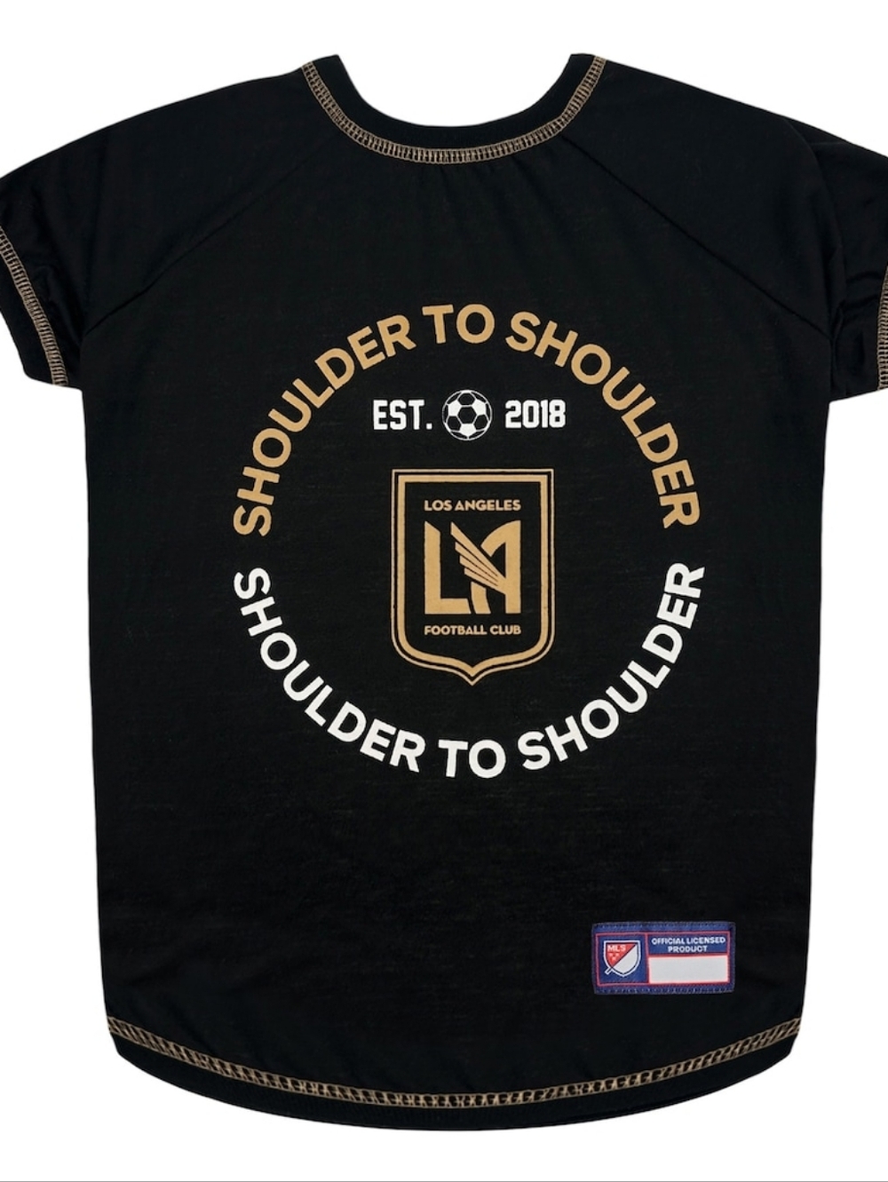 LAFC Black Pet T-Shirt Medium NEW